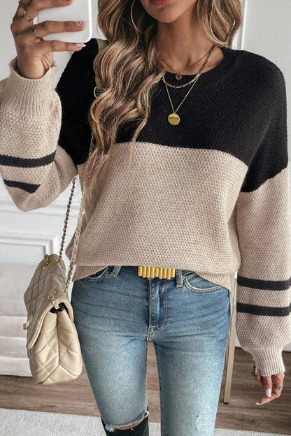 Colorblock Stripe Long Sleeve Sweater Shop Style & More | Fresh Looks, Everyday Deals & Free Shipping