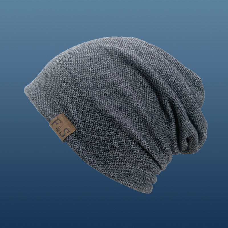 Unisex Beanie | Black, Lightweight, Fabric, Toggle Closure, Urban Style, Ideal for Spring/Fall/Winter NovaCart