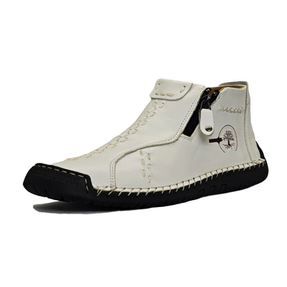 Men's Handmade PU Boots with Zipper, Casual NovaCart
