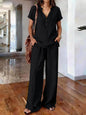 Women’s Casual Solid Color Two Piece Set FitiqueFit