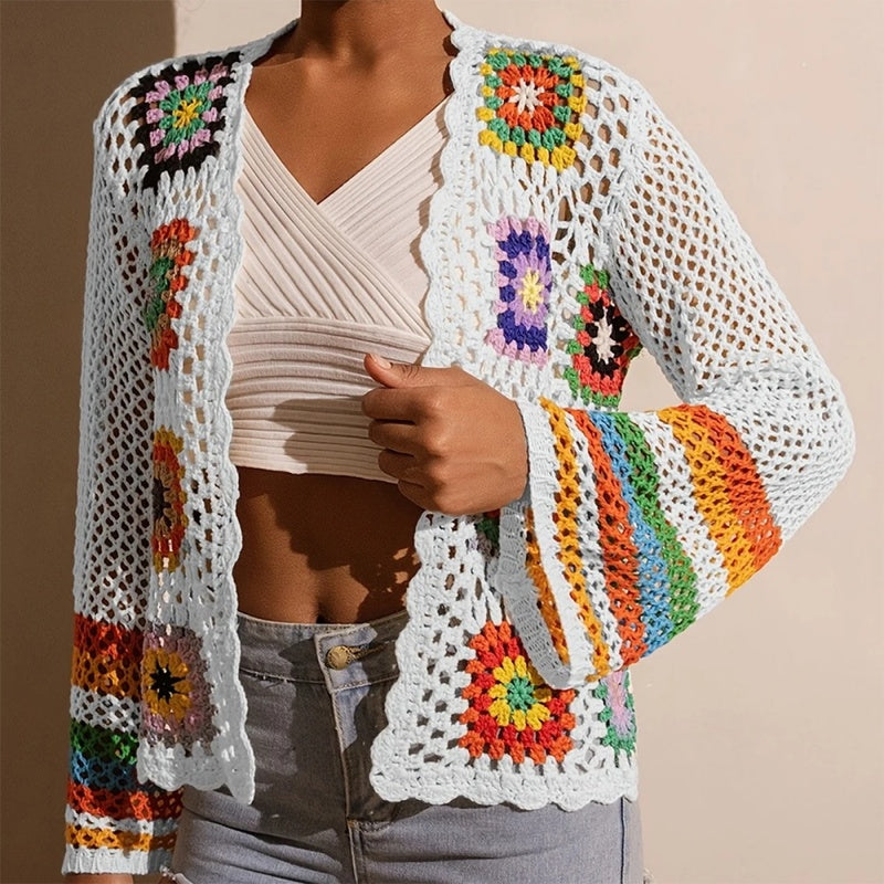 Women's Elegant Crochet Cardigan FitiqueFit