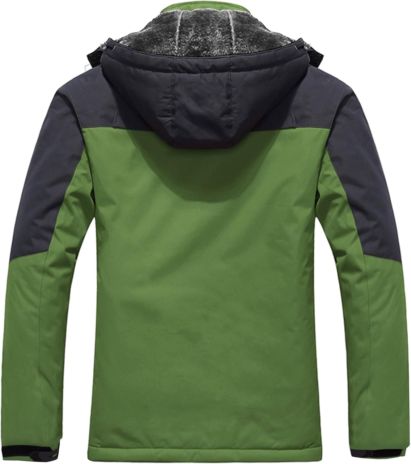Men'S Mountain Waterproof Ski Jacket Windproof Rain Jacket Winter Warm Hooded Coat