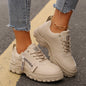 Women’s Lace‑Up Side‑Zipper Sports Sneakers FitiqueFit