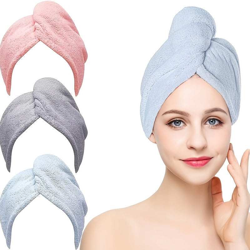 Microfiber Hair Towel Quick Drying Hair Wrap Towel Super Absorbent Hair Drying Cap Soft Headband NovaCart
