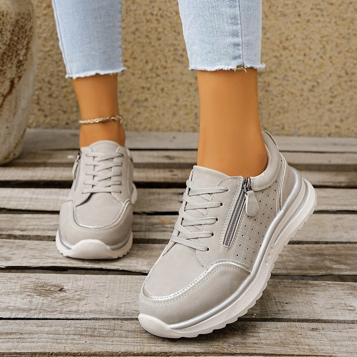 Chunky Heel Side-Zip High-Top Sneaker Boots – 3 Colors EU 36–43 FitiqueFit