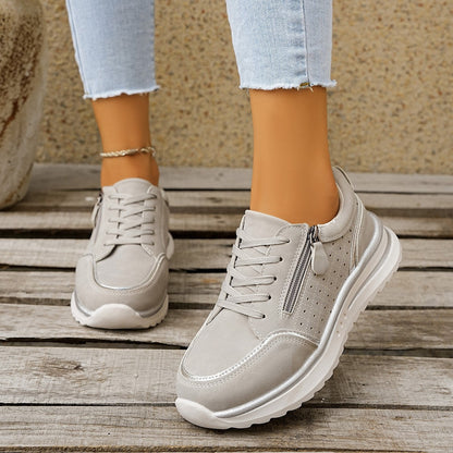 Chunky Heel Side-Zip High-Top Sneaker Boots – 3 Colors EU 36–43 FitiqueFit