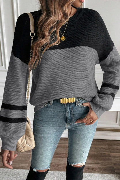 Colorblock Stripe Long Sleeve Sweater Shop Style & More | Fresh Looks, Everyday Deals & Free Shipping