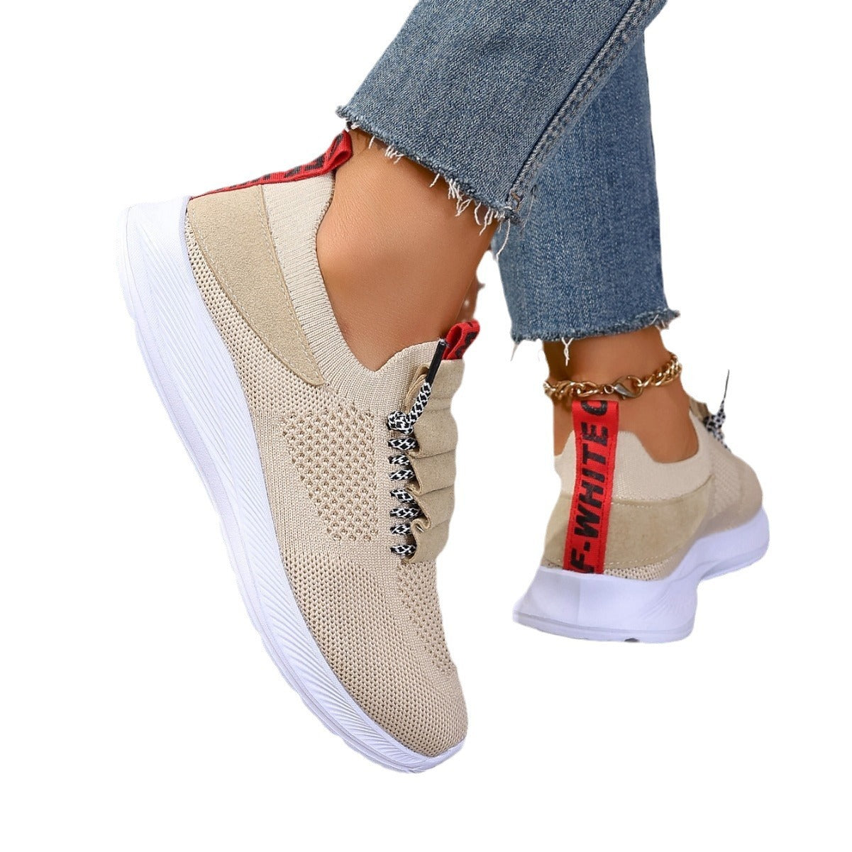 Women’s Non-Slip Round-Toe Casual Sneakers FitiqueFit
