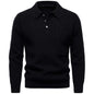 Men's British Fashion Polo Collar Sweater Grayceful LLC