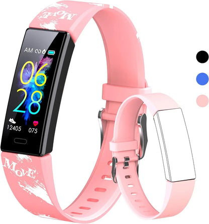 Exciting Kids Fitness Tracker Watch - Activity Tracker with Pedometer, Stopwatch & 11 Sport Modes - IP68 Waterproof Smart Watch for Ages 6-16