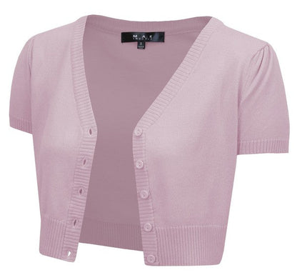 Cropped Bolero Knit Sweater Cardigan Short Sleeve Shop Style & More | Fresh Looks, Everyday Deals & Free Shipping