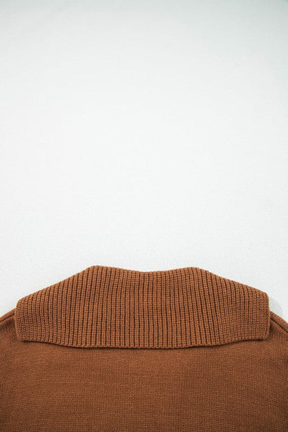 Solid Collared V-Neck Ribbed Edge Sweater Shop Style & More | Fresh Looks, Everyday Deals & Free Shipping