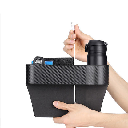 Car Seat Gap Organizer with Cup Holder - Lightweight ABS Storage Box for Console Side Pockets, Front Seat Accessory for Enhanced Organization, Car Storag NovaCart