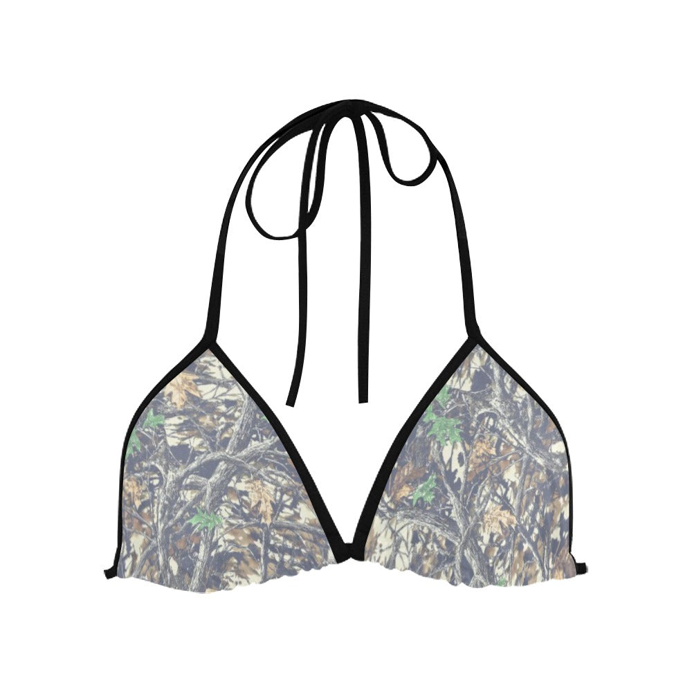 Faded Camo Triangle Bikini Top Luckless Outfitters