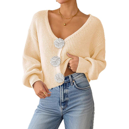 Women’s Knitted Crochet Cardigan FitiqueFit