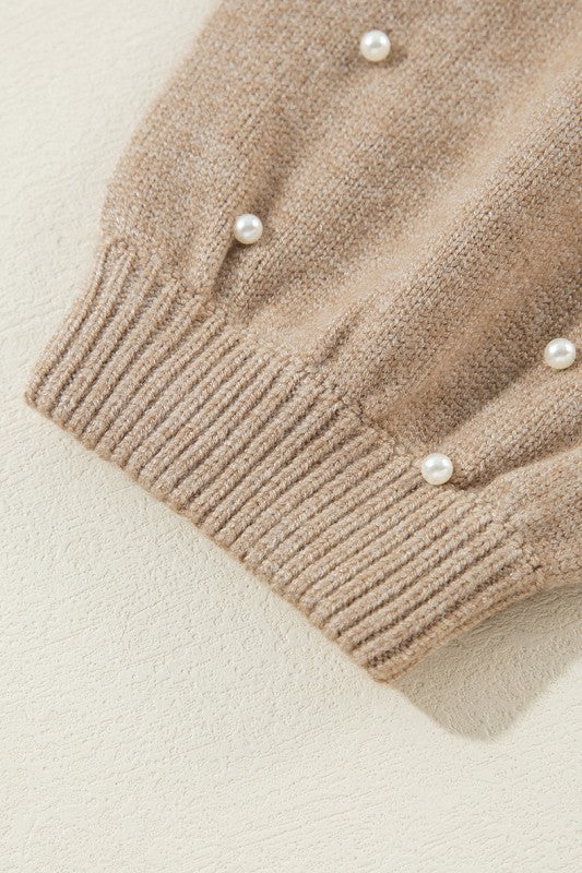 Pearled Drop Shoulder Round Neck Sweater Shop Style & More | Fresh Looks, Everyday Deals & Free Shipping