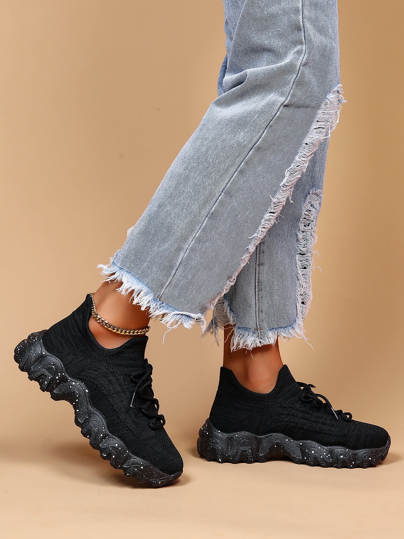 Women'S Plus Size Casual Sports Shoes | Lightweight Breathable Running Shoes, Fashionable Slip-On Style, Low Top, Round Toe, Fabric Upper and Insole, Rubber Sole NovaCart