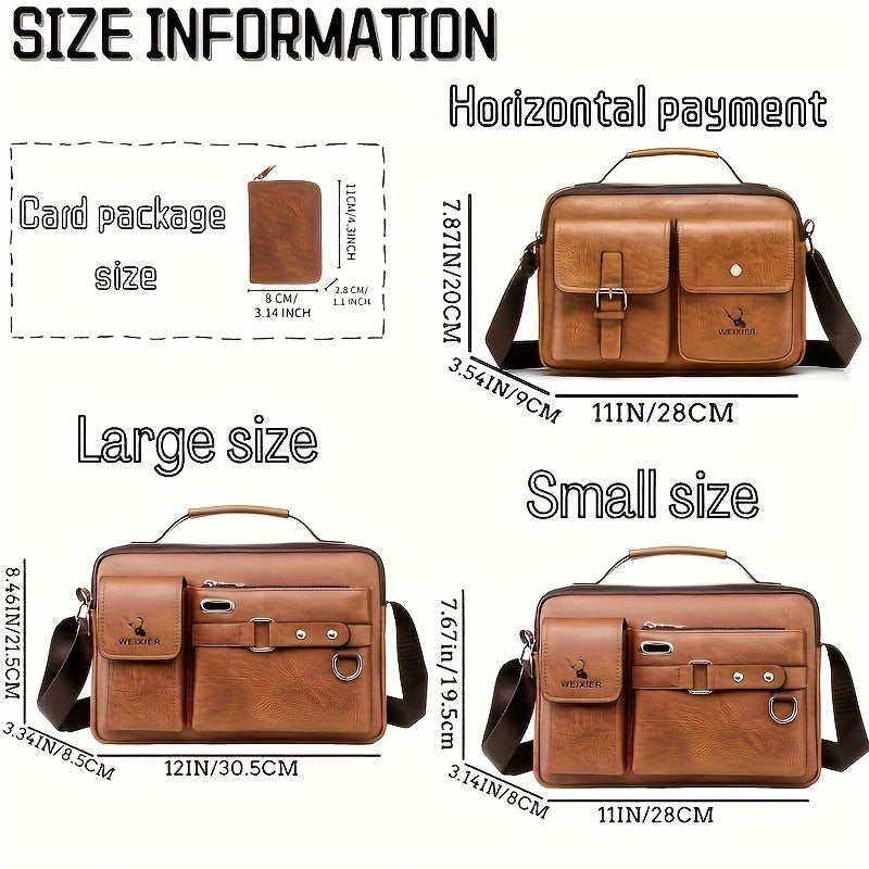 Men's Single-Shoulder Bag, Crossbody Bag, Business Messenger Bag, Shoulder Bag, Handbag, Casual Bag for Men NovaCart
