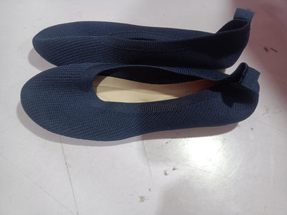 Round Toe Flats Shoes Casual Comfortable Soft Slip On Knit Mesh Shoes For Women See size chart under “more details” The Fashion Celestial
