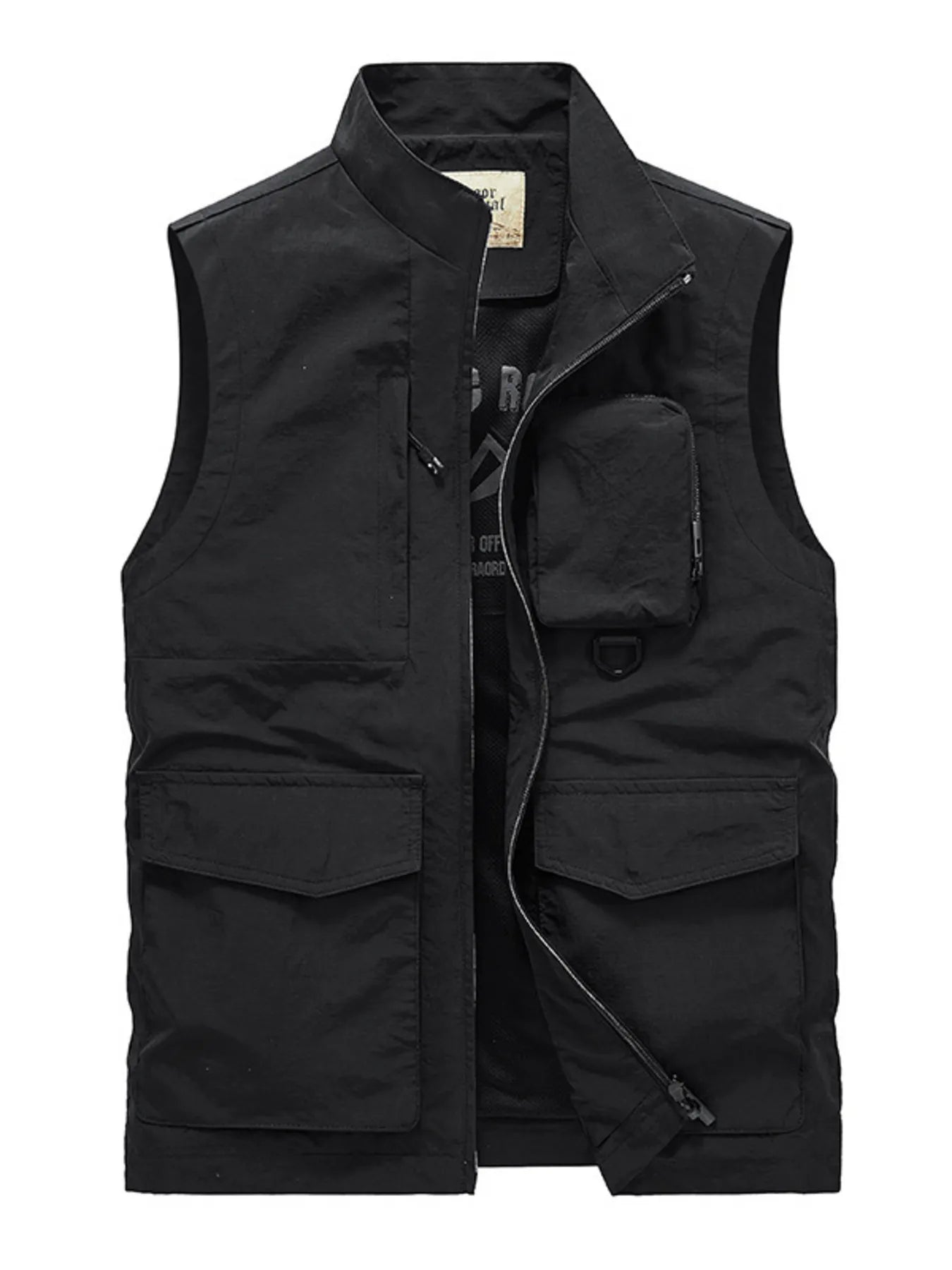 Men's Plus Size Multi-Pocket Zip Up Vest New Era Fashion LLc