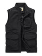 Men's Plus Size Multi-Pocket Zip Up Vest New Era Fashion LLc