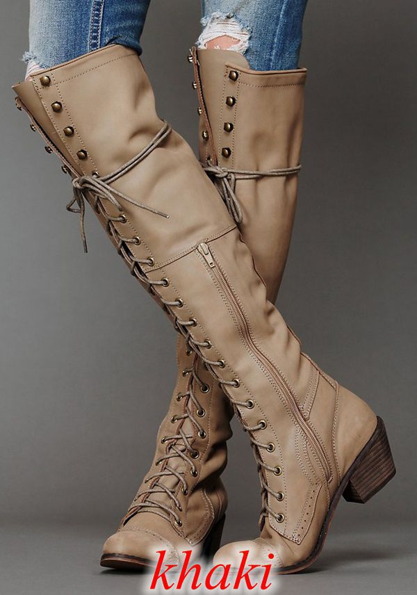 Women’s Over-the-Knee Boots – Round Toe Stylish Tall Winter Boots FitiqueFit