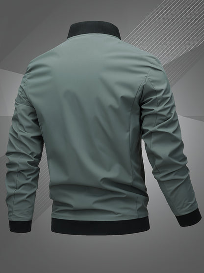 Men'S Letter Embroidered Casual Bomber Jacket, Mens Winter Jackets And Coats, Fridays Items, Mens Gifts Ideas, Gifts for Men, Thermal Wear for Men, Christmas Gifts, Suitable for Everyday Life, Home, Outdoor, Work, And Leisure NovaCart