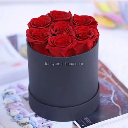 Elegant Custom Logo Preserved Roses Gift Box - Perfect for Mother's Day and Special Occasions