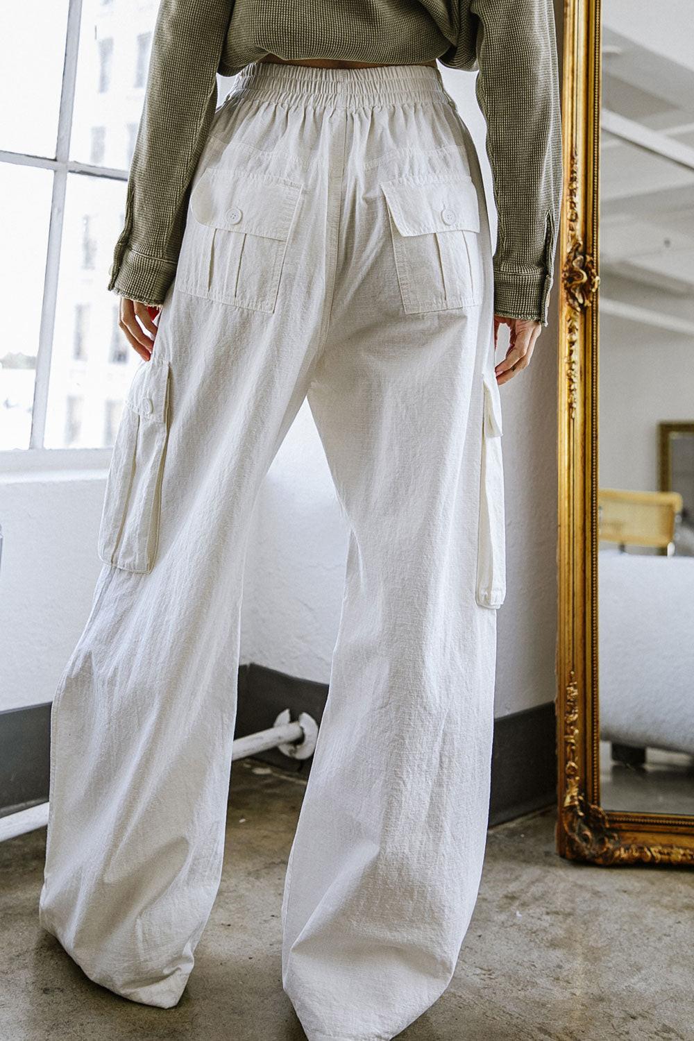 FOREVER BY YOUR SIDE WOVEN CARGO PANTS Flying Tomato