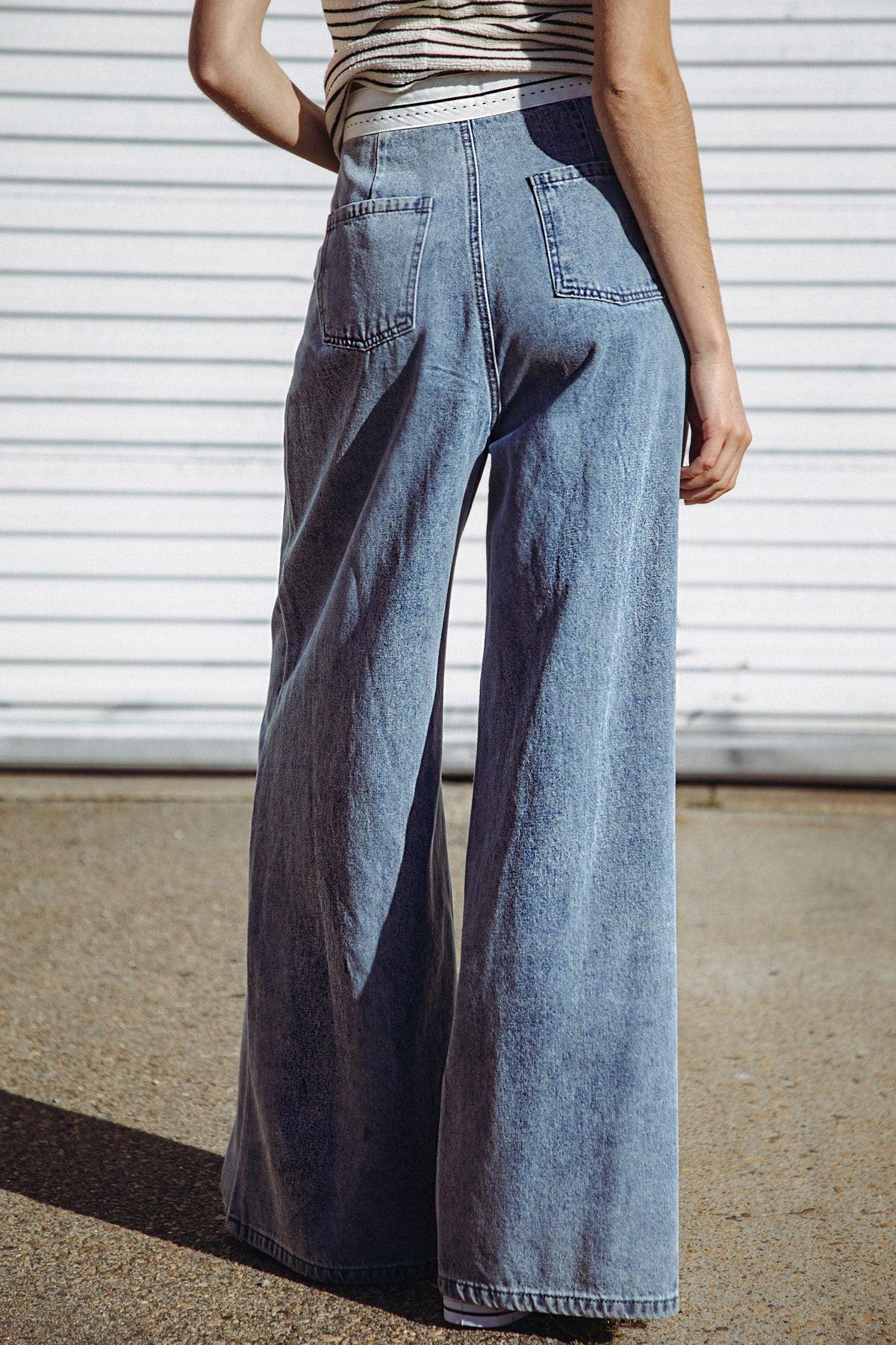 FOREVER WONDERING DENIM PANTS Flying Tomato