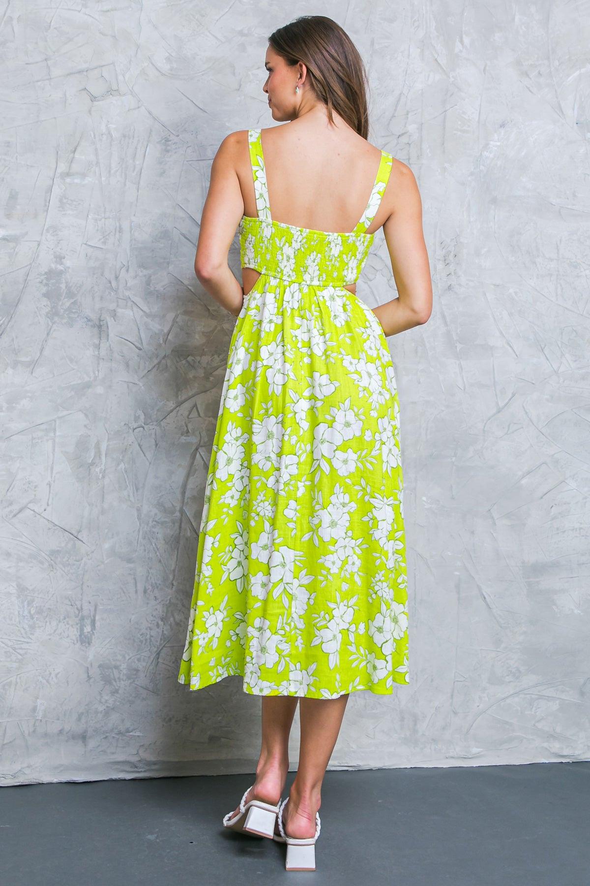 PERFECTLY ADORED WOVEN MIDI DRESS Flying Tomato