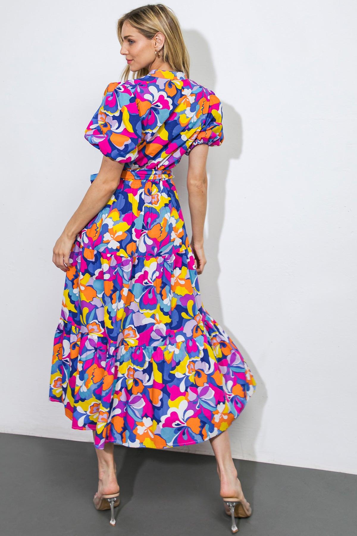 LOVE IN YOUR LIFE POPLIN MIDI DRESS Flying Tomato