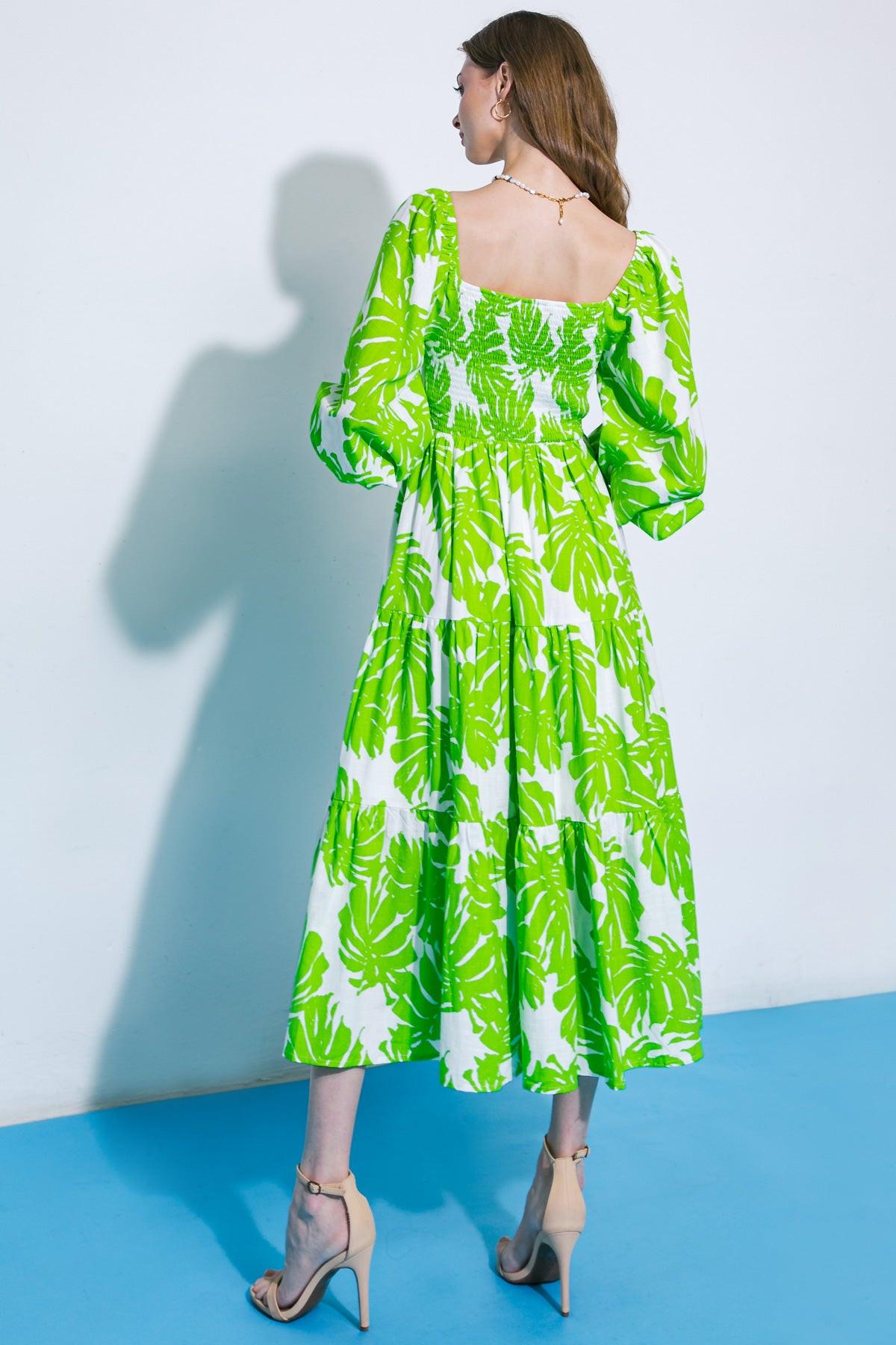ALL THE DRAMA WOVEN MIDI DRESS Flying Tomato