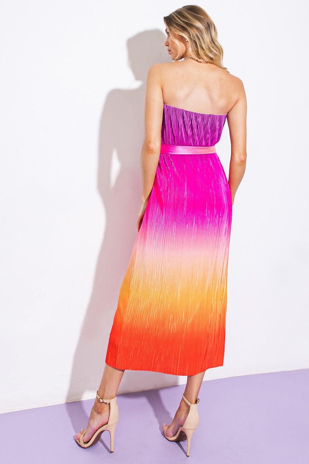 GIVE IT A GO IN GARDEN MIDI DRESS Flying Tomato