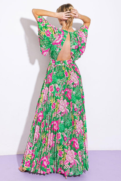 ALL NIGHT REVIVAL WOVEN MAXI DRESS Flying Tomato