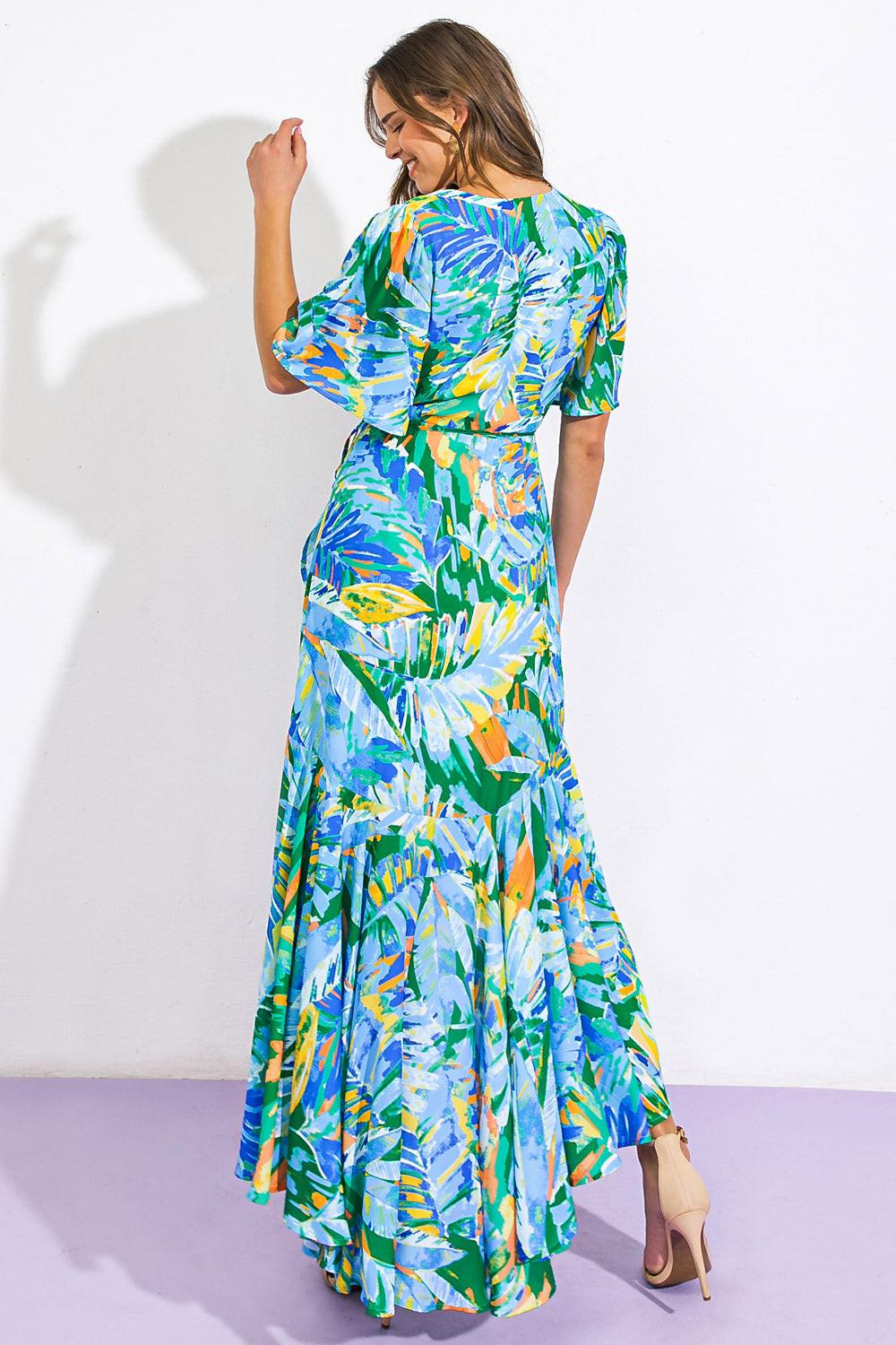 UNEXPECTED SURPRISE WOVEN HI-LO DRESS Flying Tomato