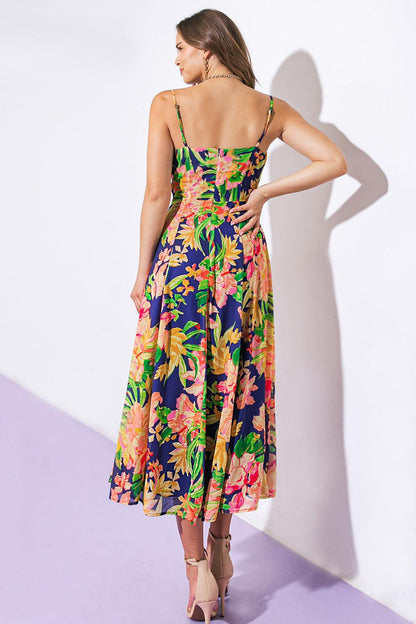 SWEETEST SOUL WOVEN MIDI DRESS Flying Tomato