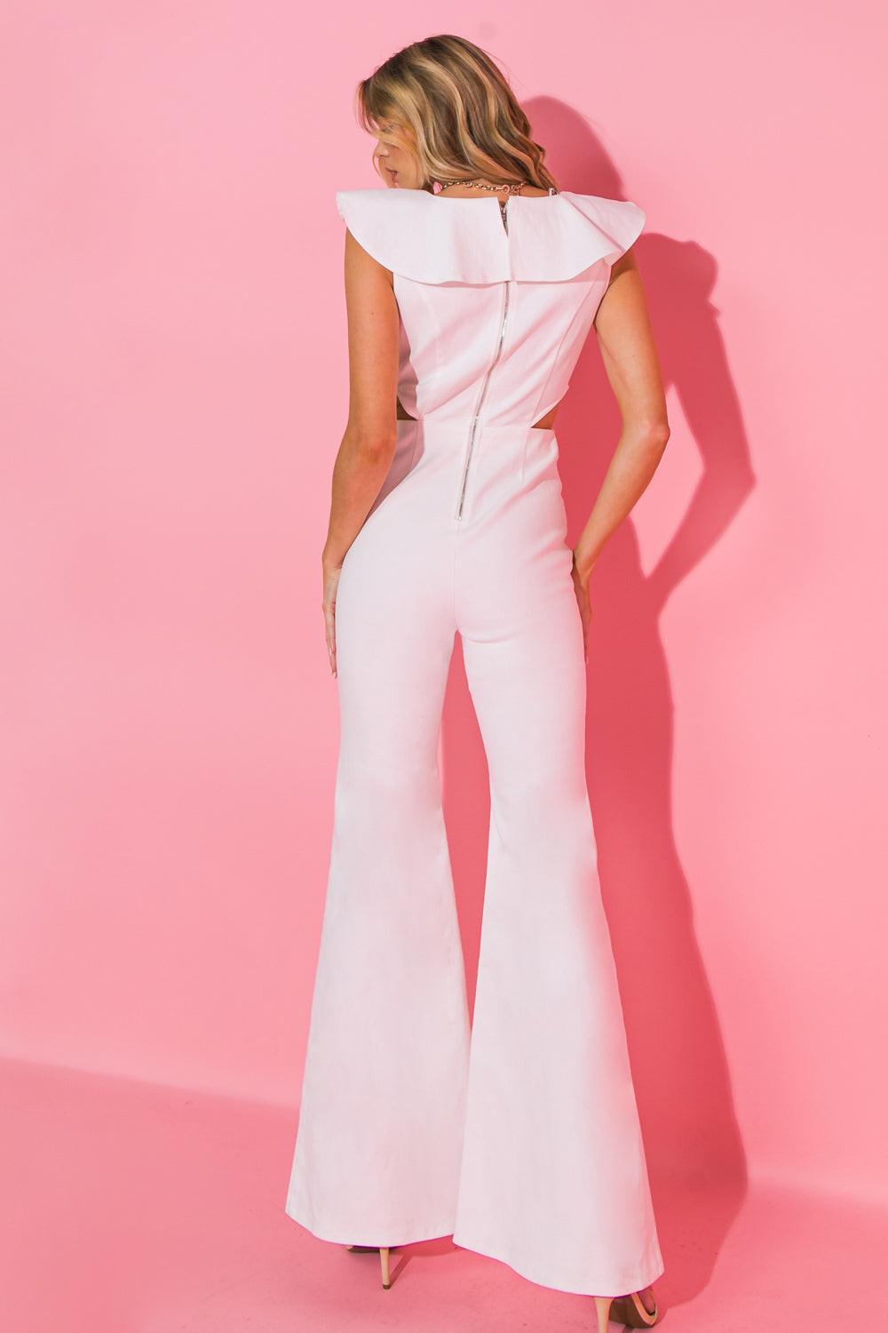 ON THE WAY-OUT DENIM JUMPSUIT Flying Tomato