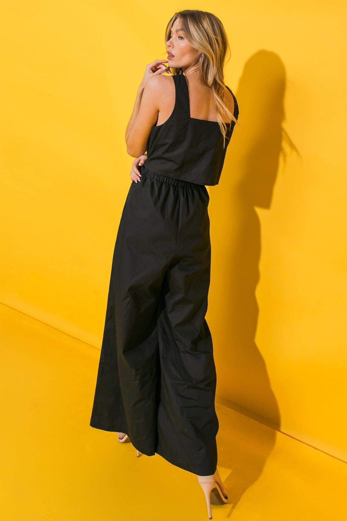 LIFE WITH YOU POPLIN JUMPSUIT Flying Tomato