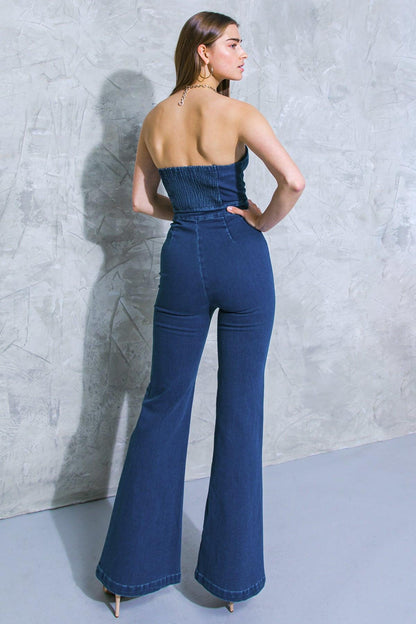 REMEMBER WHEN DENIM JUMPSUIT Flying Tomato