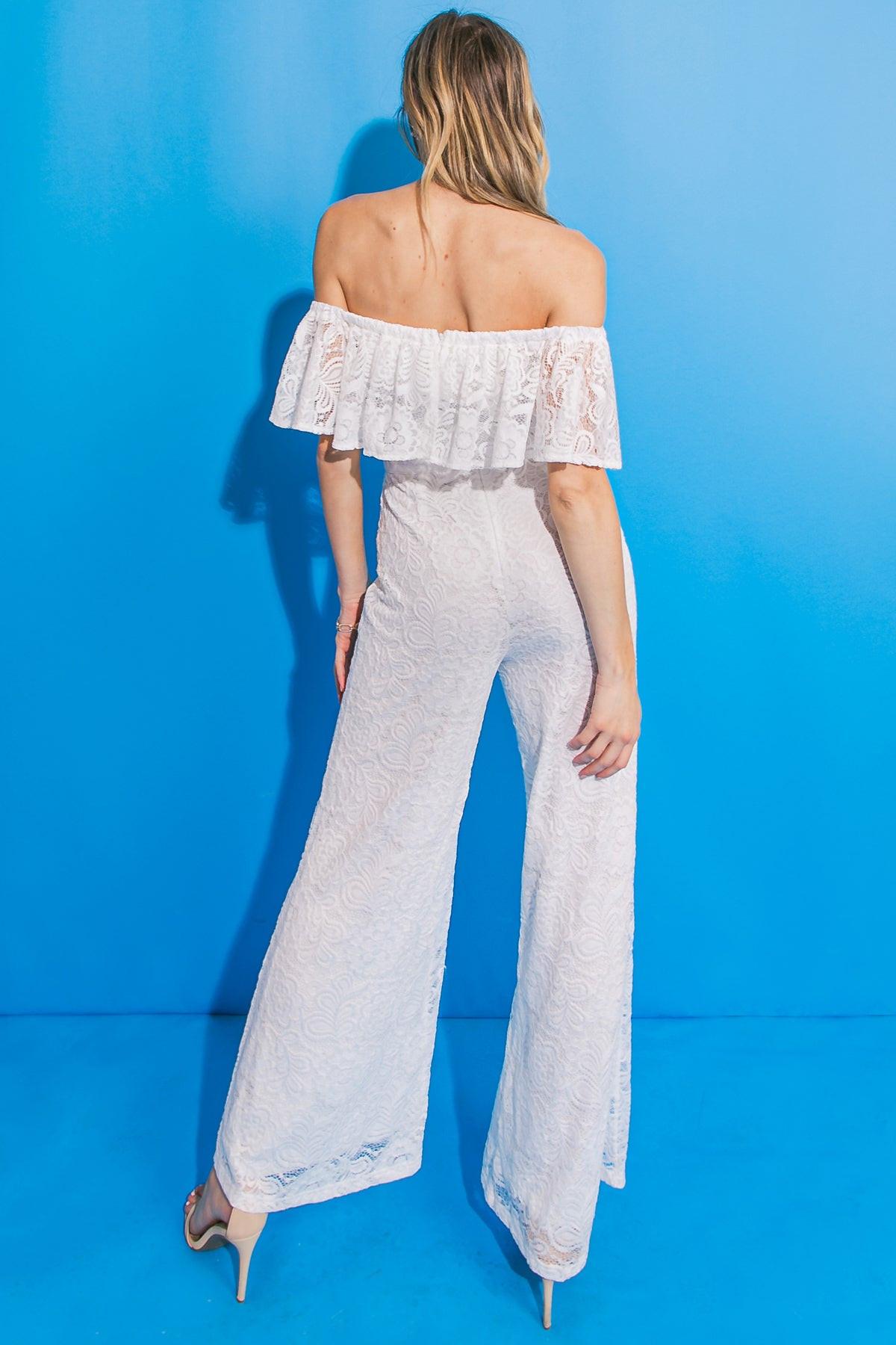 FATE INTERVENES WOVEN LACE JUMPSUIT Flying Tomato