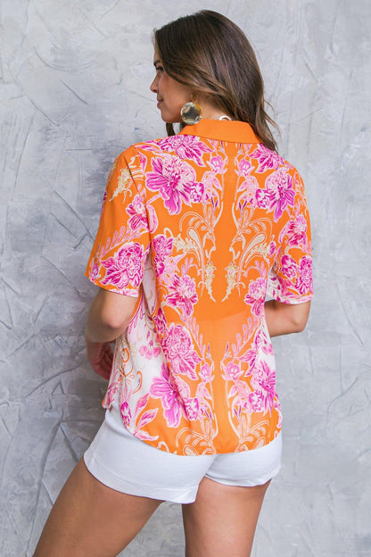 FLOURISHING DREAMS WOVEN TOP Flying Tomato