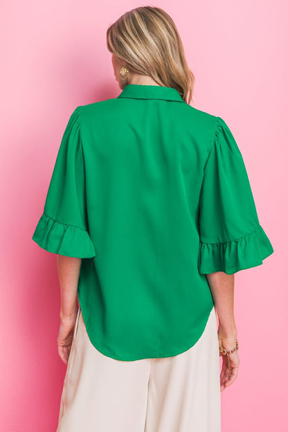 BACK TO BUSINESS WOVEN TOP Flying Tomato
