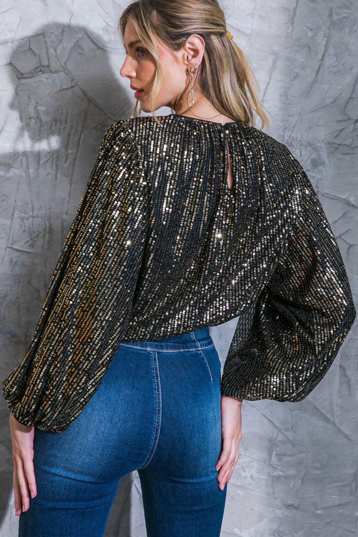 HOPE YOU REMEMBER SEQUIN TOP Flying Tomato