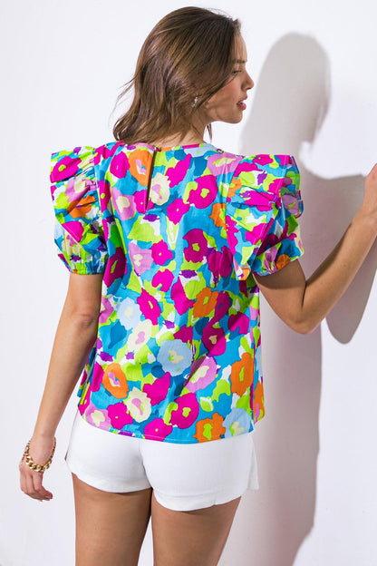 LOOKING BACK WOVEN TOP Flying Tomato