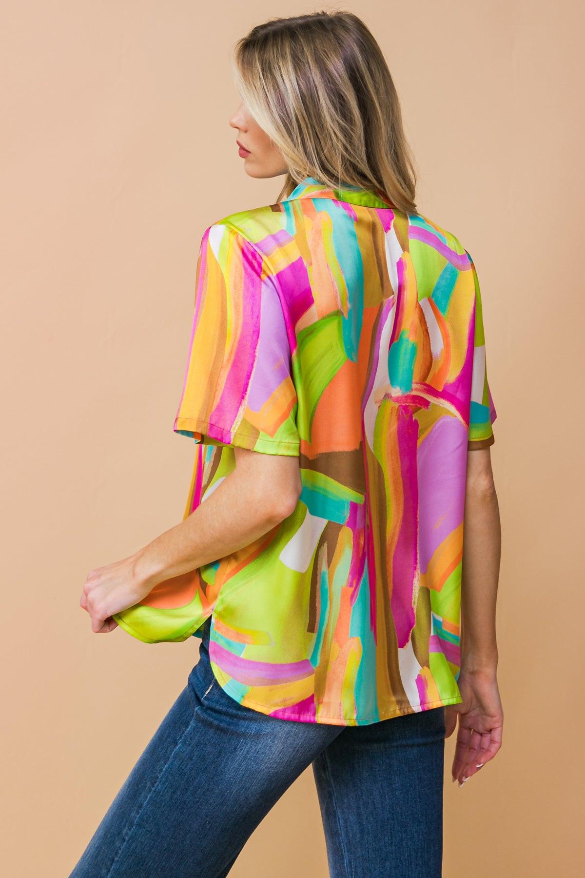 ELEVATED OPTION WOVEN TOP Flying Tomato