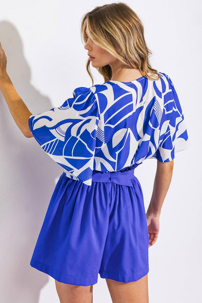 COFFEE CHATS WOVEN TOP Flying Tomato
