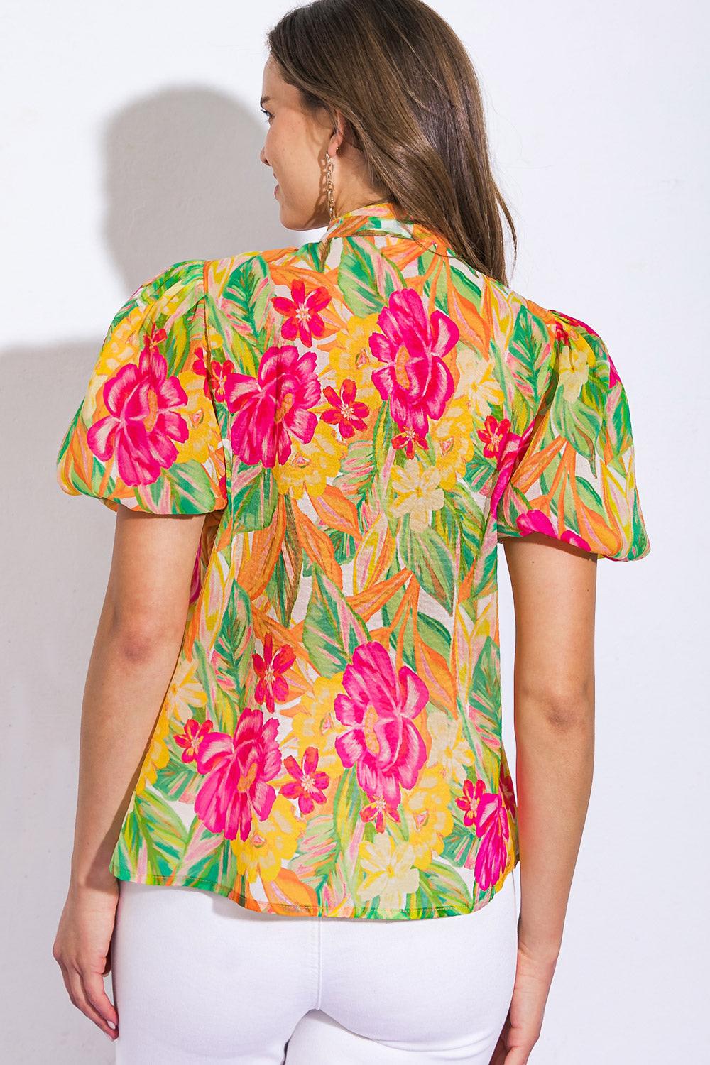 DAY DOWNTOWN WOVEN TOP Flying Tomato