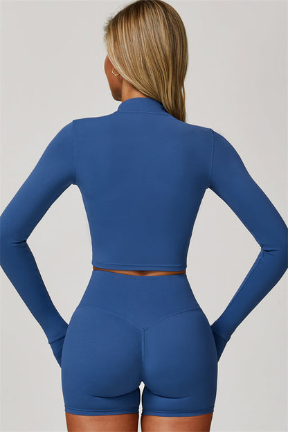 The Eloise Jacket Sports Bra Shorts 3-Piece Set Fitglutes Activewear Gymwear Sportswear & Workout Clothes