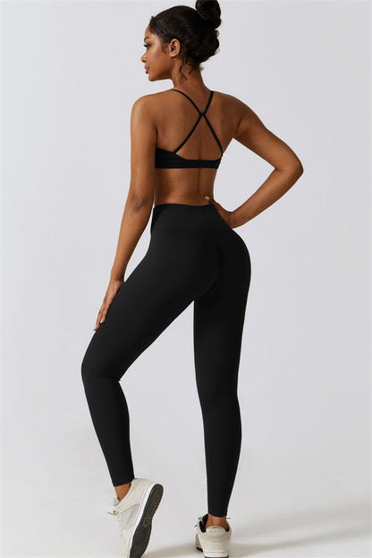 Juno Star Sports Bra Leggings 2-Piece Set Fitglutes Activewear Gymwear Sportswear & Workout Clothes